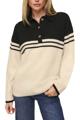 Brooklyn Cashmere Polo Sweater