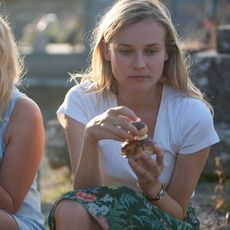 Girls eating cake