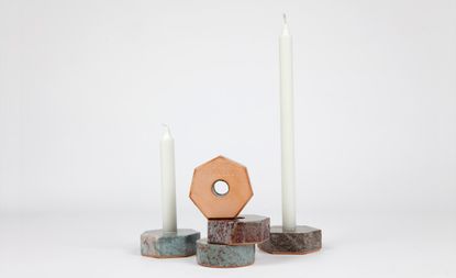 Stone Candle Holders