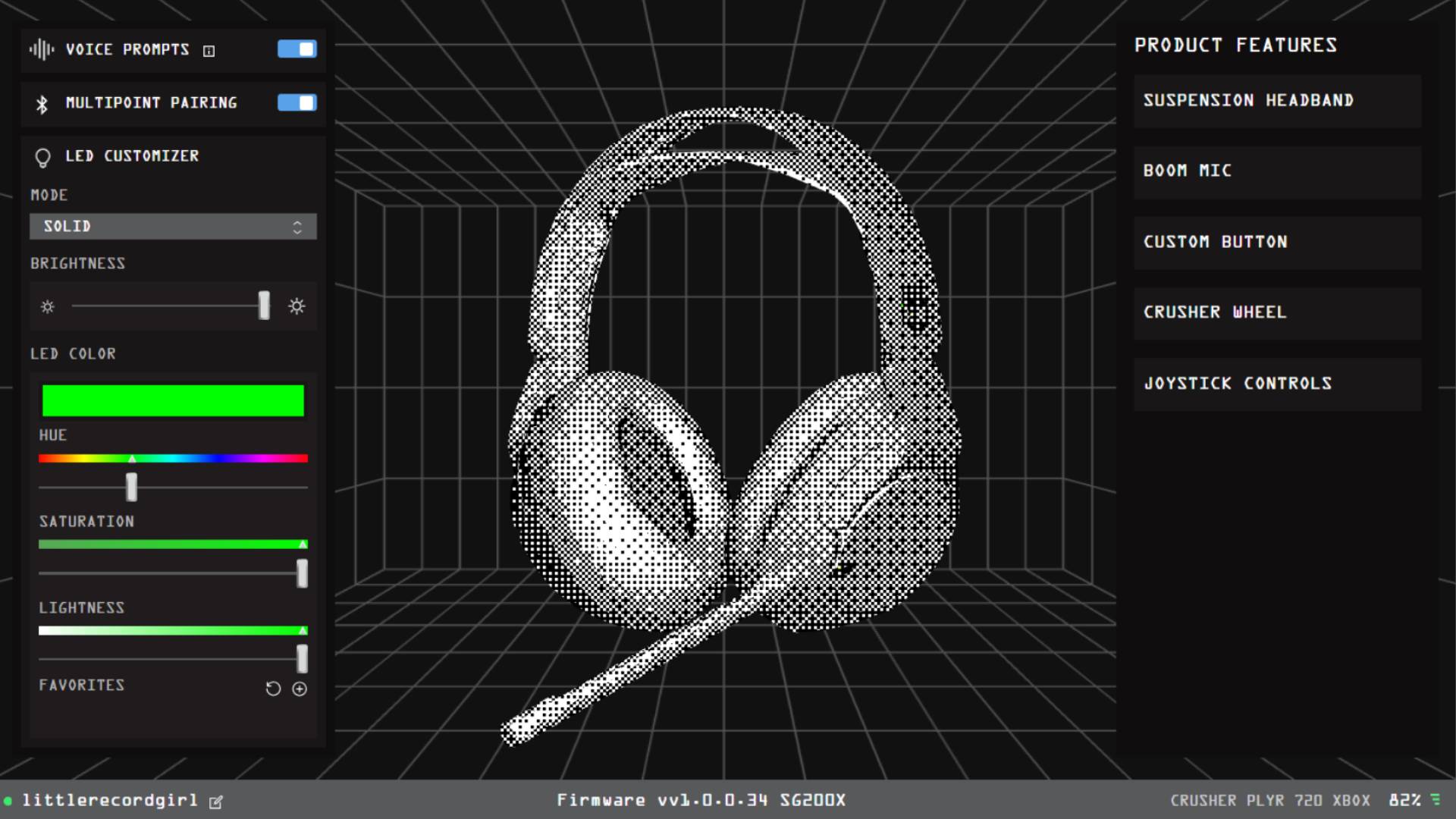 Screenshot of the Skullcandy Gaming Software running on Windows 11.