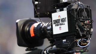 SEATTLE, WASHINGTON - DECEMBER 15: A detail view of a NBC Sunday Night Football video camera prior to a game between the Green Bay Packers and Seattle Seahawks at Lumen Field on December 15, 2024 in Seattle, Washington. (Photo by Steph Chambers/Getty Images)