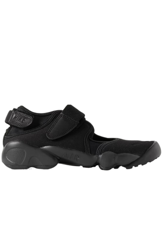 Air Rift Split-Toe Leather-Trimmed Mesh Sneakers