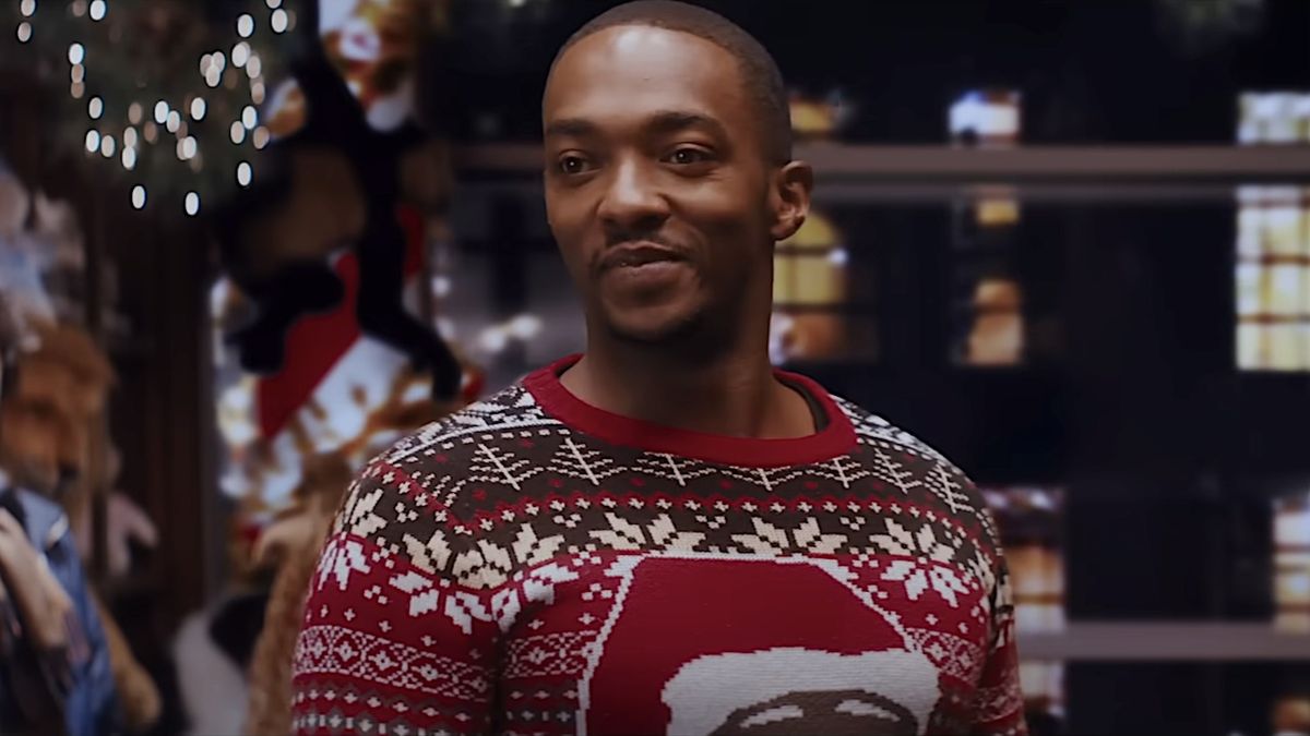 Anthony Mackie Doesn’t Normally Steal From Movie Sets, But He Showed Fans (And Seth Rogen) One Amazing Holiday Grab