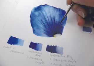 how to paint a petal step images