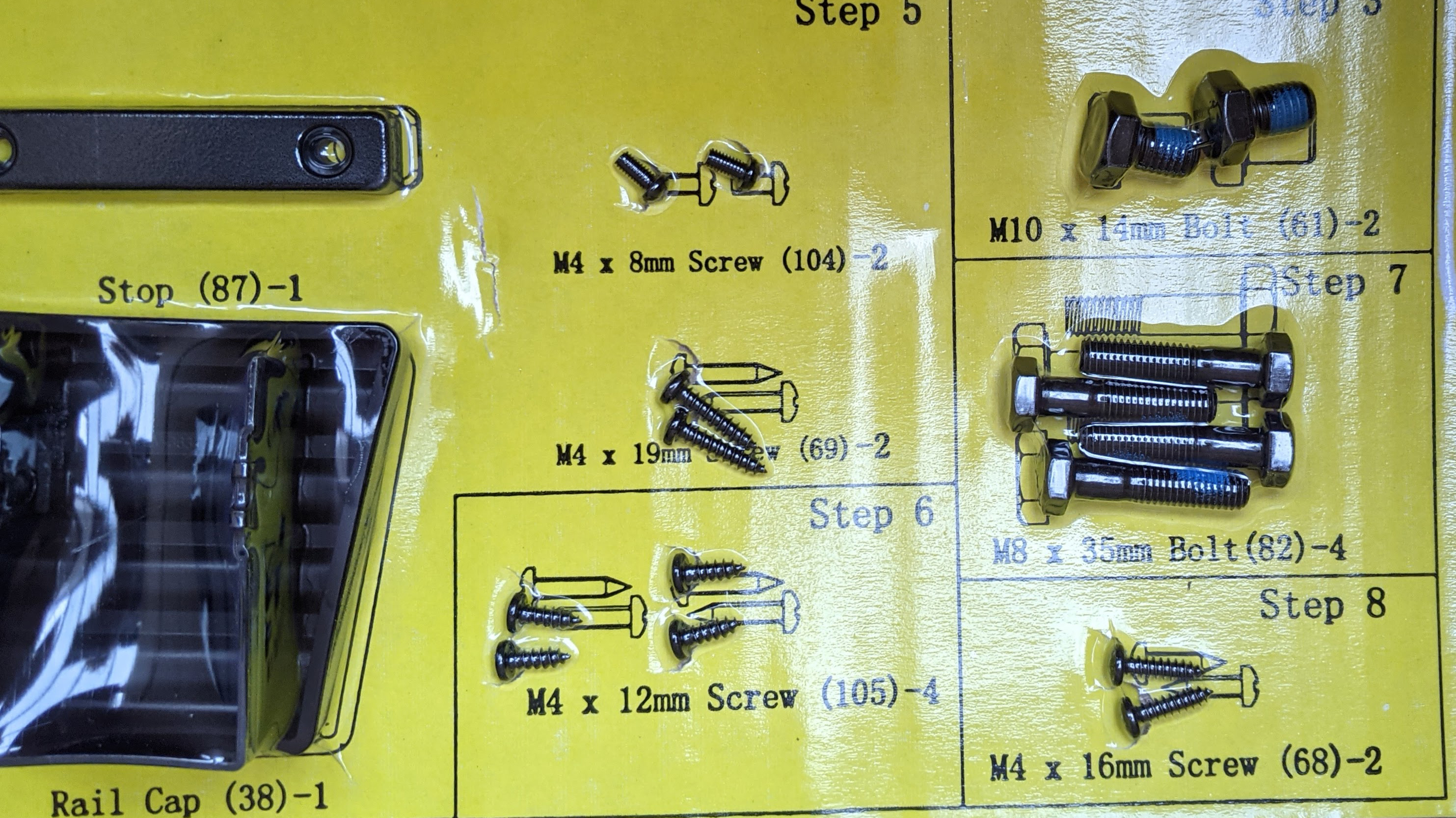 Vacuum packed screws