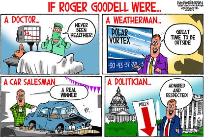 Editorial Cartoon&nbsp;U.S. Roger Goodell NFL&nbsp;Referee Saints Rams Playoffs