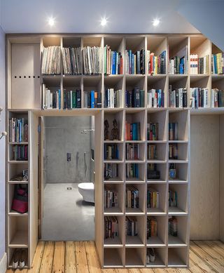Plywood and timber Book shelf.