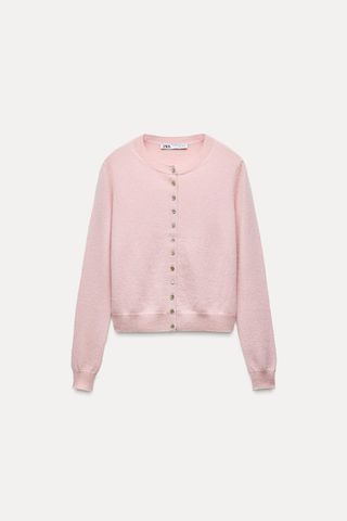 Zara, 100% Plain Cashmere Cardigan