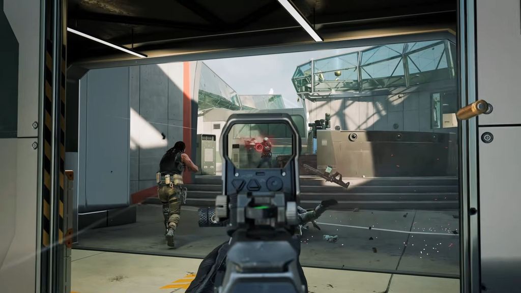Call of Duty: Black Ops 7 multiplayer reveal screenshots show combat, weapons, score streaks, and maps.