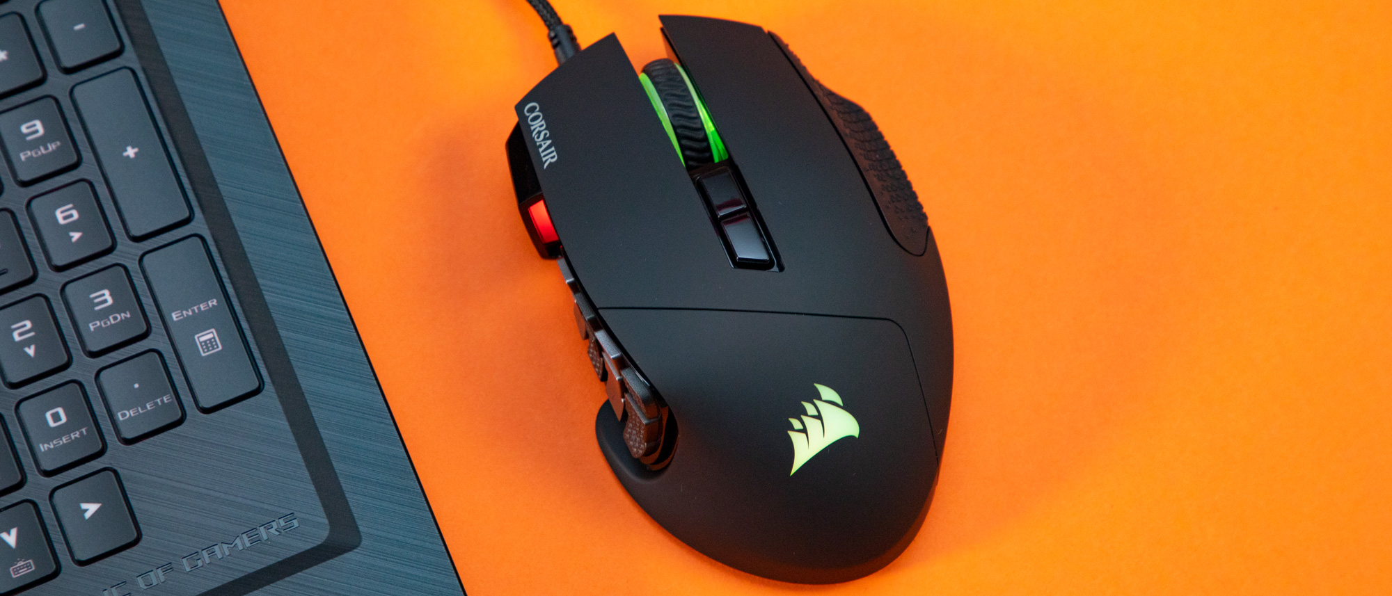 Corsair Scimitar Elite Wireless review: MMO mouse has a sliding