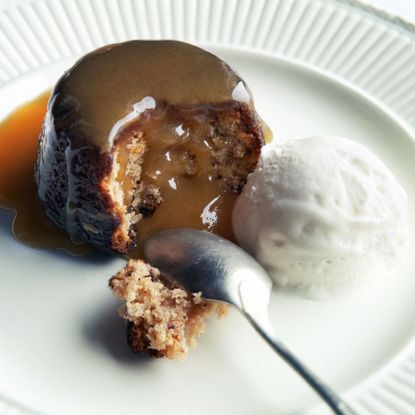 Salty sticky toffee pudding photo