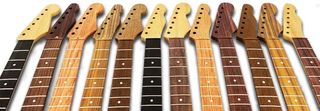 Guitar necks with different tonewoods