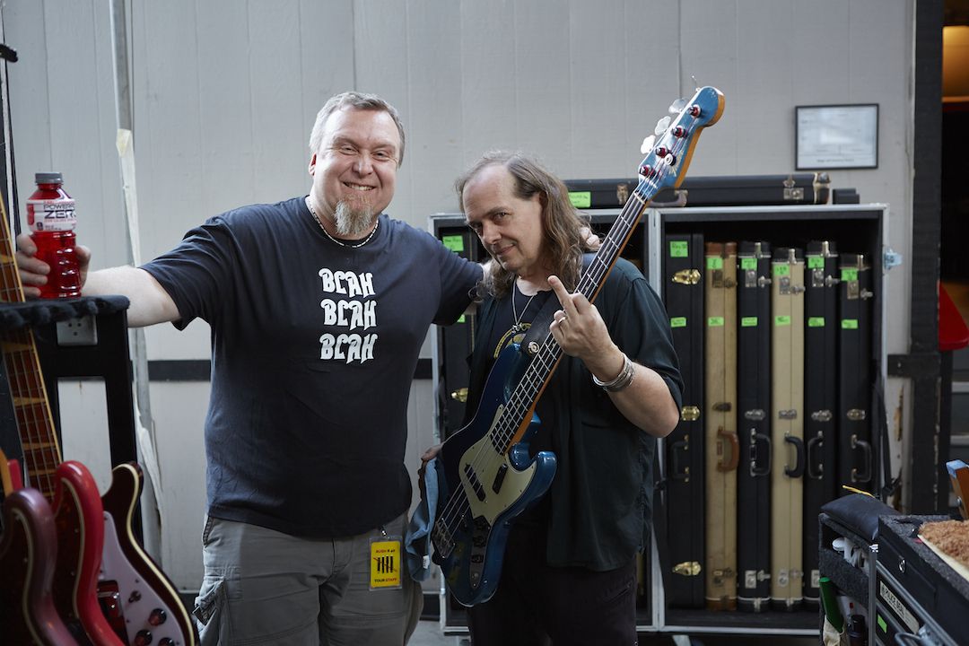 Backstage with Rush's crew