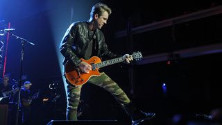 Joe Don Rooney performs at the America Salutes You and Wall Street Rocks Presents Guitar Legends For Heroes at Terminal 5 on November 29, 2017 in New York City