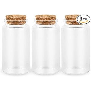 3 glass jars