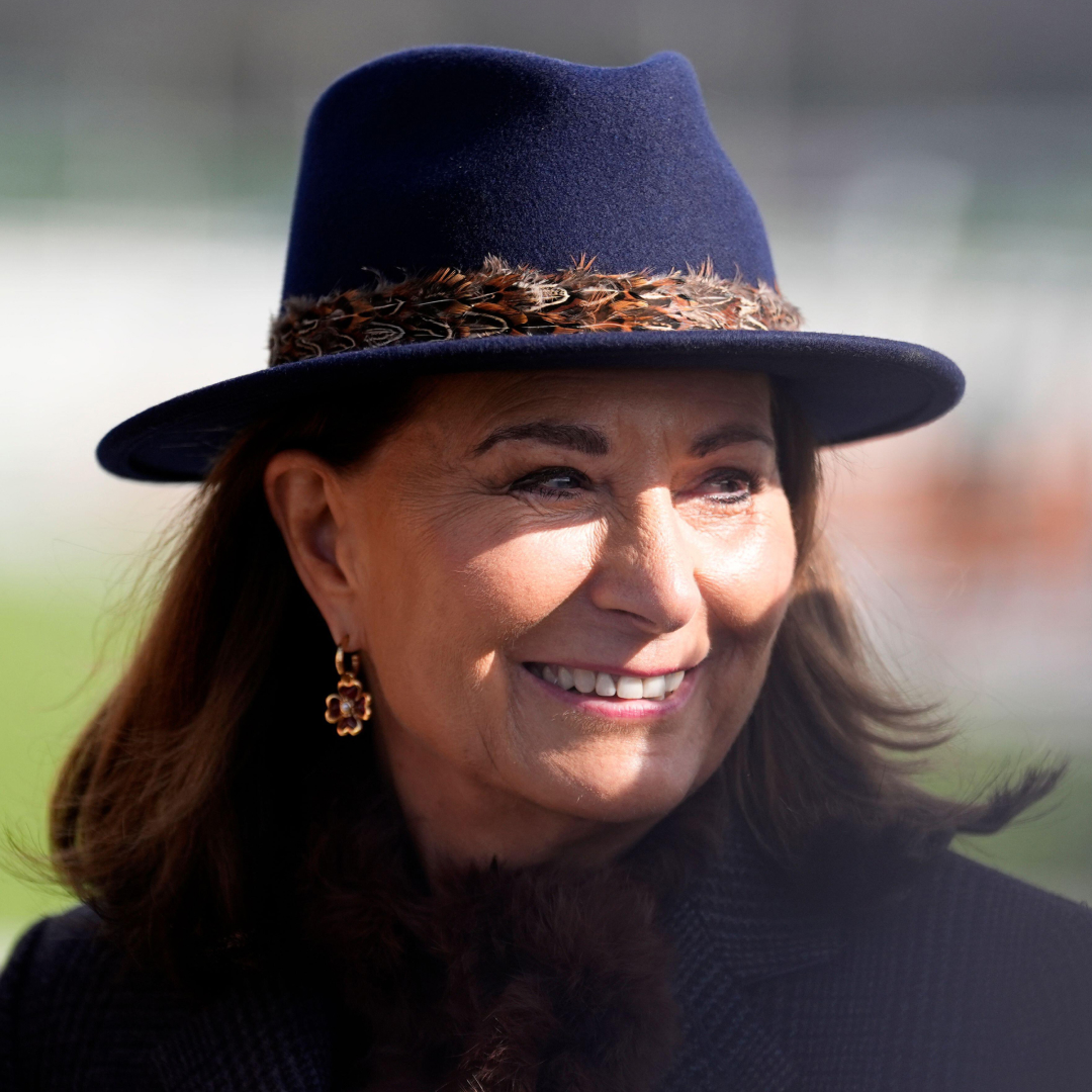 Carole Middleton attends the Cheltenham races