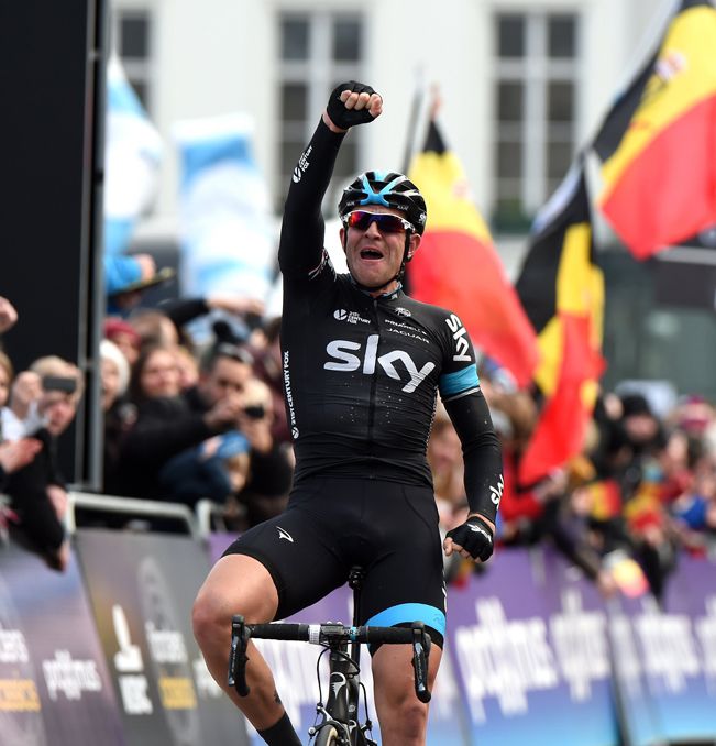 Ian Stannard (Team Sky) wins Omloop Het Nieuwsblad