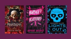 Book covers of Phantasma&rsquo; by Kaylie Smith, &lsquo;Butcher & Blackbird&rsquo; by Brynne Weaver, and &lsquo;Lights Out&rsquo; by Navessa Allen