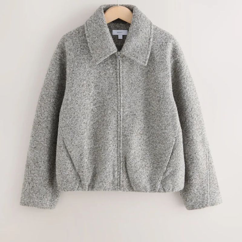 Next , Grey Coatigan Bomber Jacket