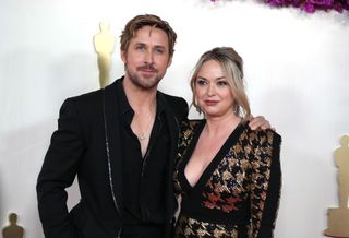 Ryan Gosling and Mandi Gosling attend the 96th Annual Academy Awards at Dolby Theatre on March 10, 2024 in Hollywood, California.