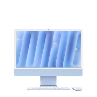 An Apple iMac M4 against a white background