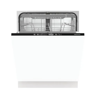 A cutout image of a HiSense integrated dishwasher