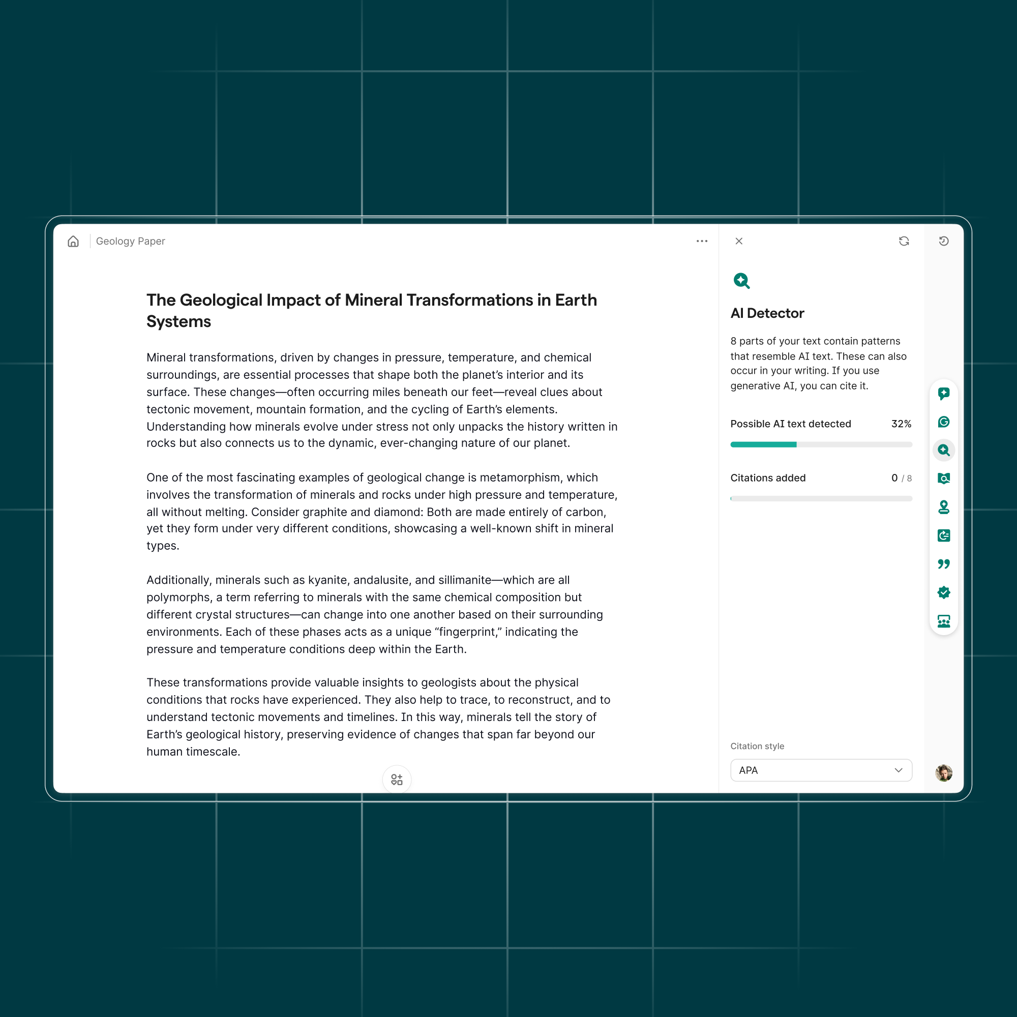 AI detector from Grammarly