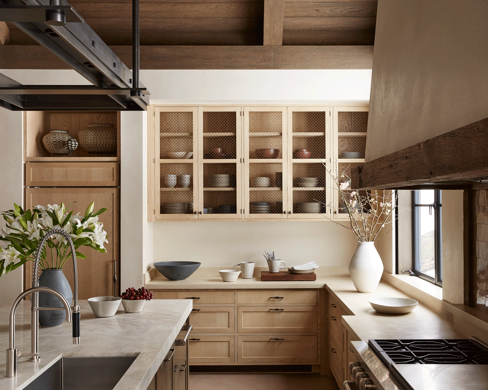 wood kitchen cabinet ideas - Modern rustic farmhouse