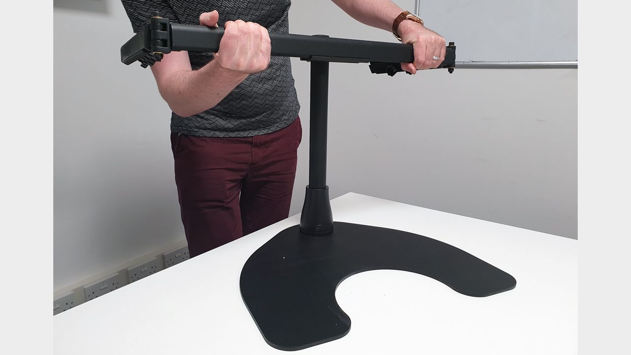 The heavy base provides a solid starting point to attach the wings to.