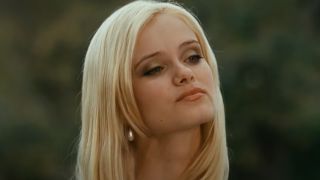 Sara Paxton with her nose literally high in the air in Sydney White