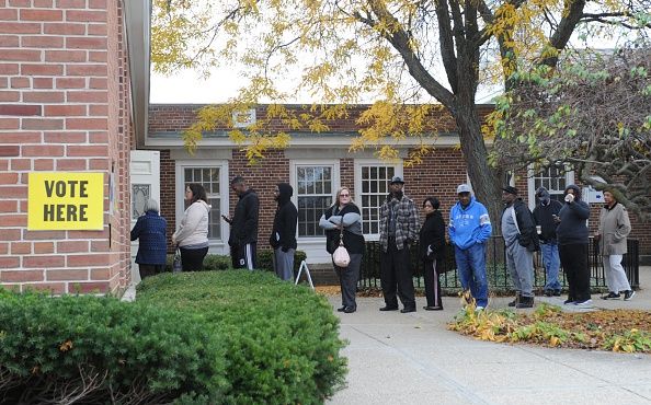 Voters in Flint, Michigan.