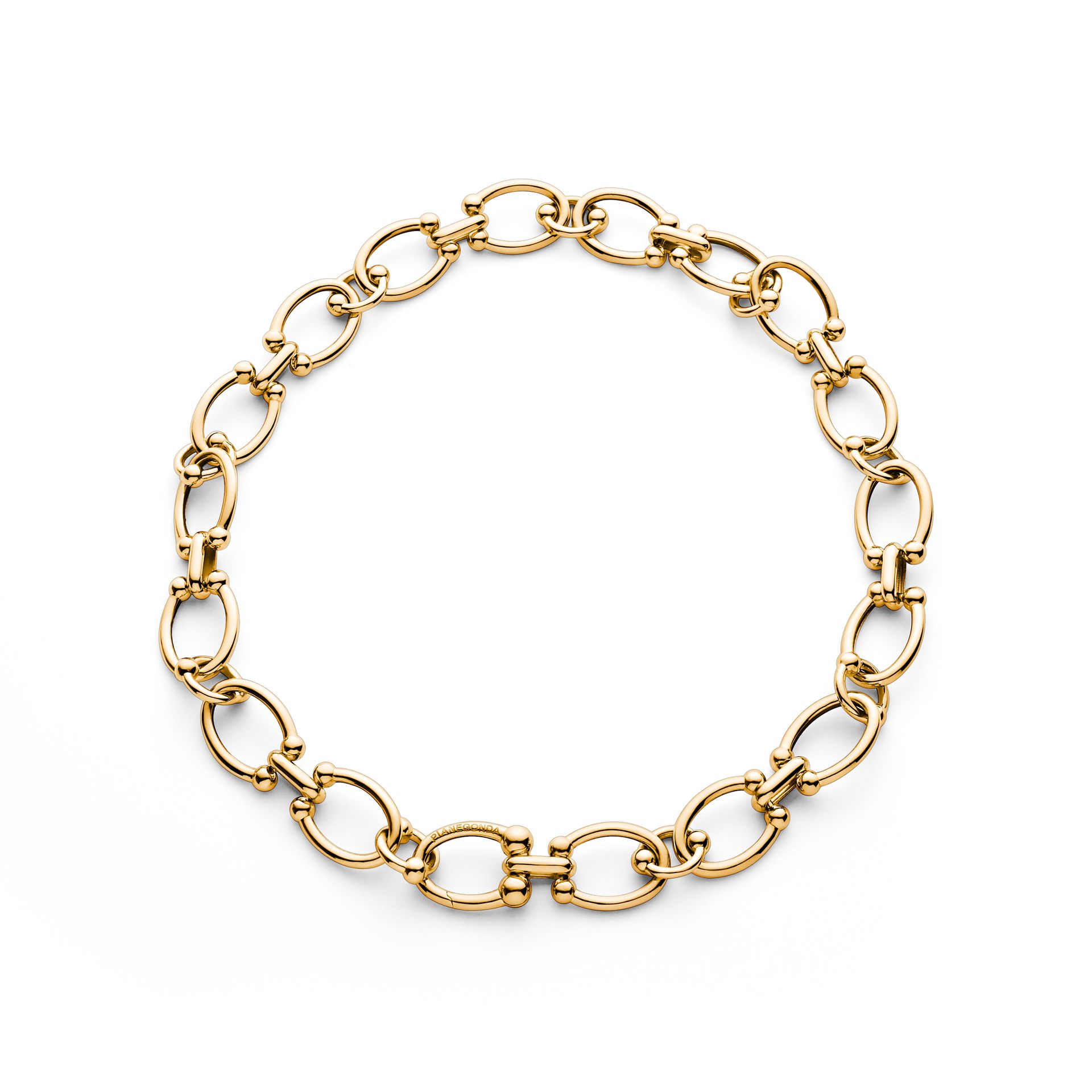 gold link bracelet