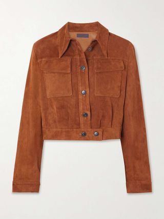 Léoncino Cropped Suede Jacket