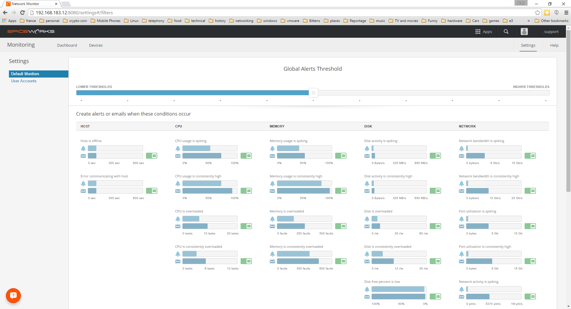 spiceworks network monitor