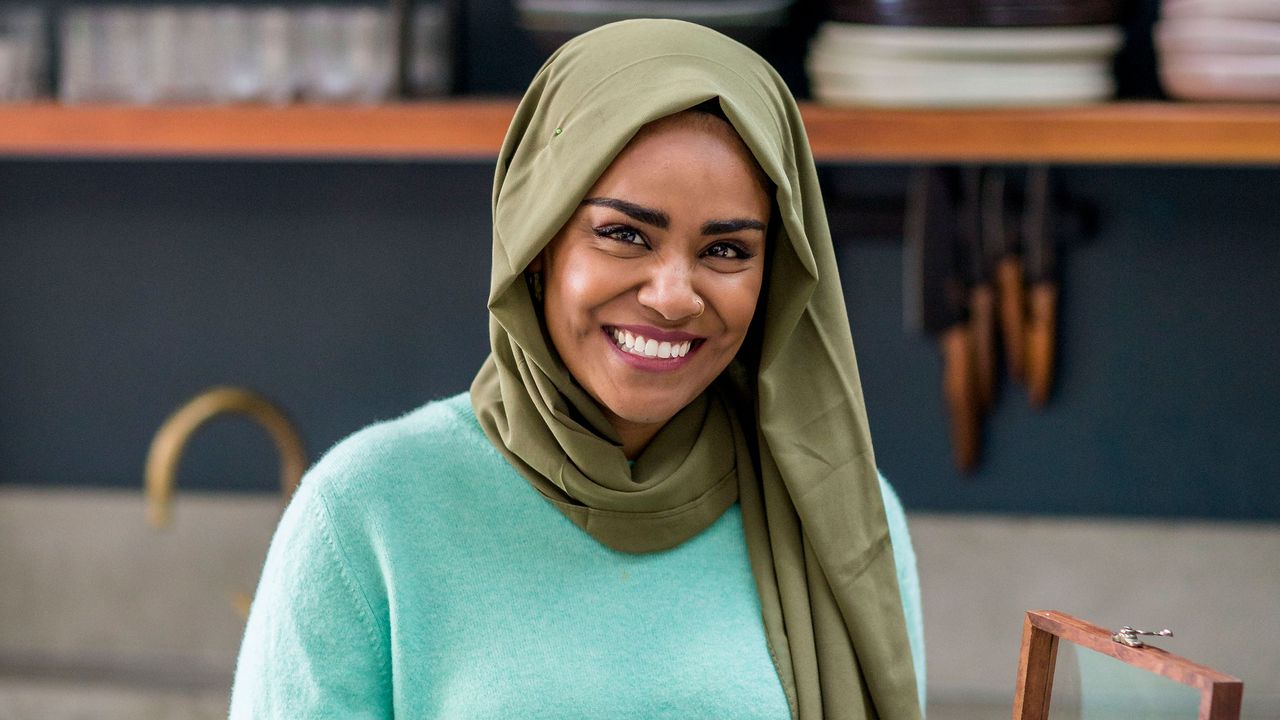 Nadiya Hussain in kitchen