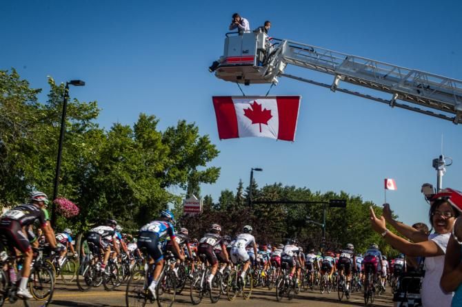 Fans welcomed the race for the sprint in Ft. Saskatchewan.