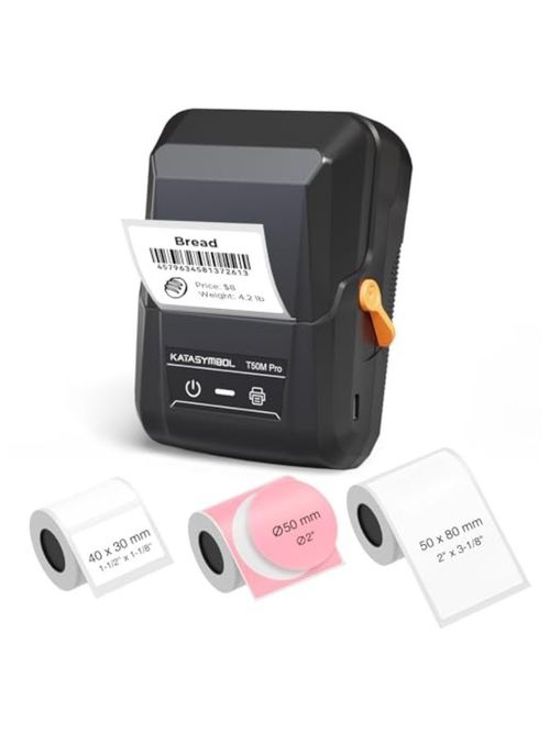 T50m Pro Bluetooth Label Maker Machine With 3 Tapes