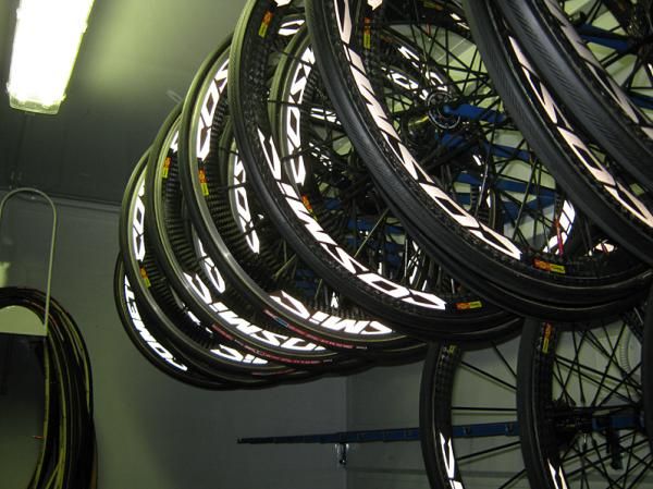 Mavic are wheel supplier to the Garmin team