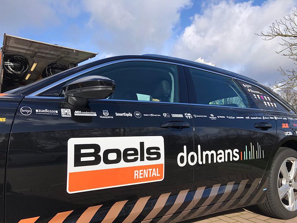 Boels Dolmans 2020 team presentation team car
