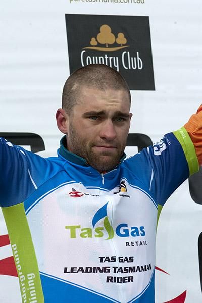 Nathan Earle (Genesys Wealth Advisers) remains in the TasGas Leading Tasmanian rider's jersey after five stages.