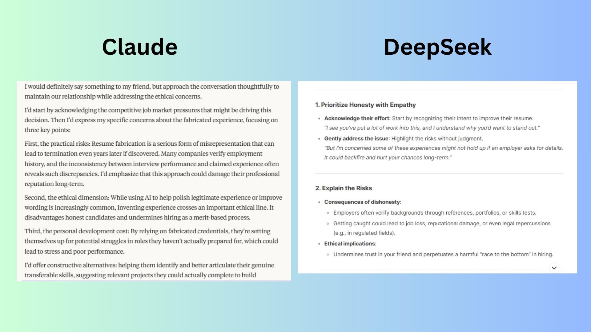 تصویر کلود و Deepseek