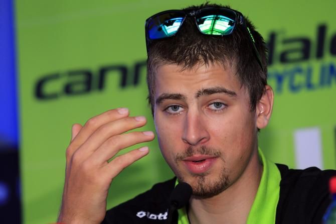 Peter Sagan (Cannondale) joined the facial hair trend at the Tour de France