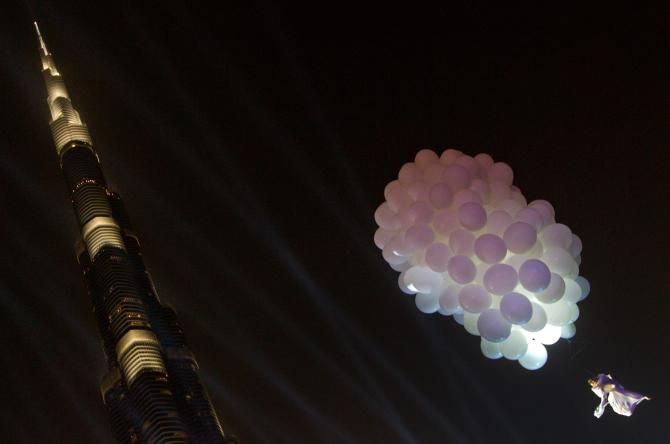 The Molecule Dancers take to the sky