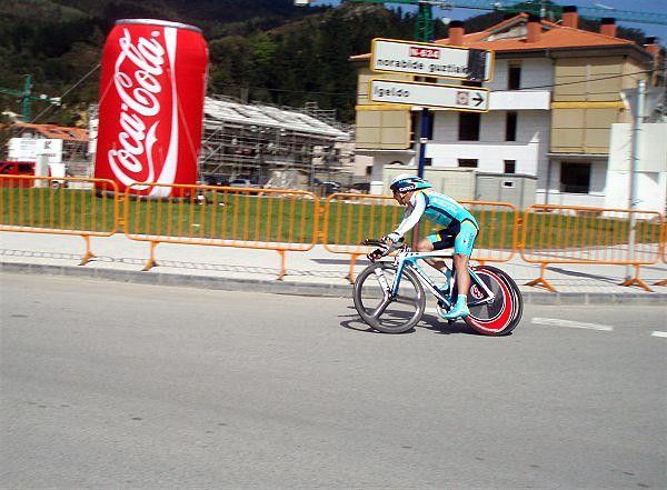 Portugal's Sergio Miguel Moreira Paulinho (Astana) managed 28th on the time trial.