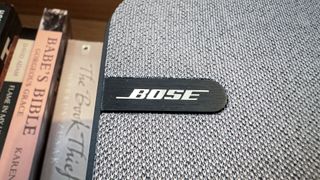 Bose SoundLink Home on a bookshelf