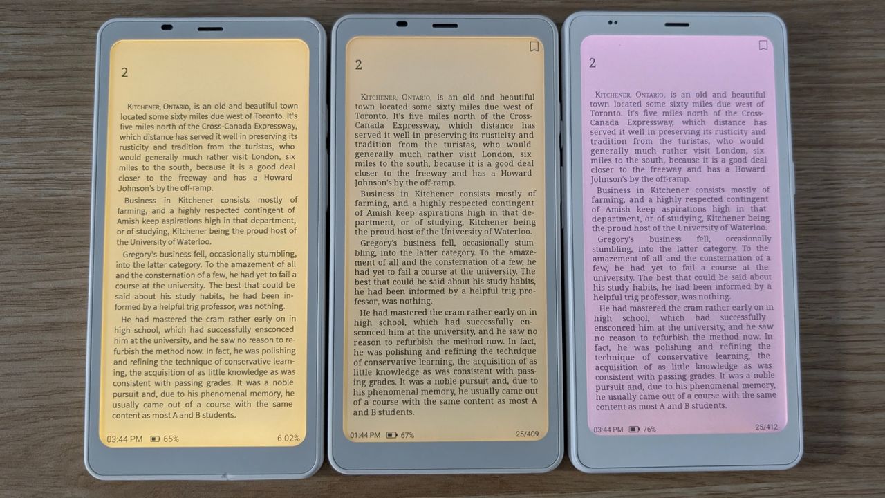 Boox Palma 2 Pro vs Palma 2 vs Palma screen maximum warmth