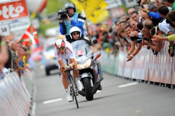 Tony Martin (HTC-Columbia) wins the final time trial