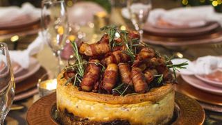 Pigs in blankets cheesecake