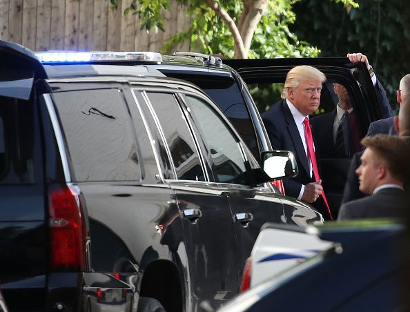 Donald Trump is in Washington DC meeting with republican lawmakers. 