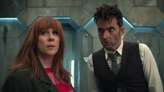 Catherine Tate and David Tennant as Donna Noble and The Doctor in Doctor Who: Wild Blue Yonder